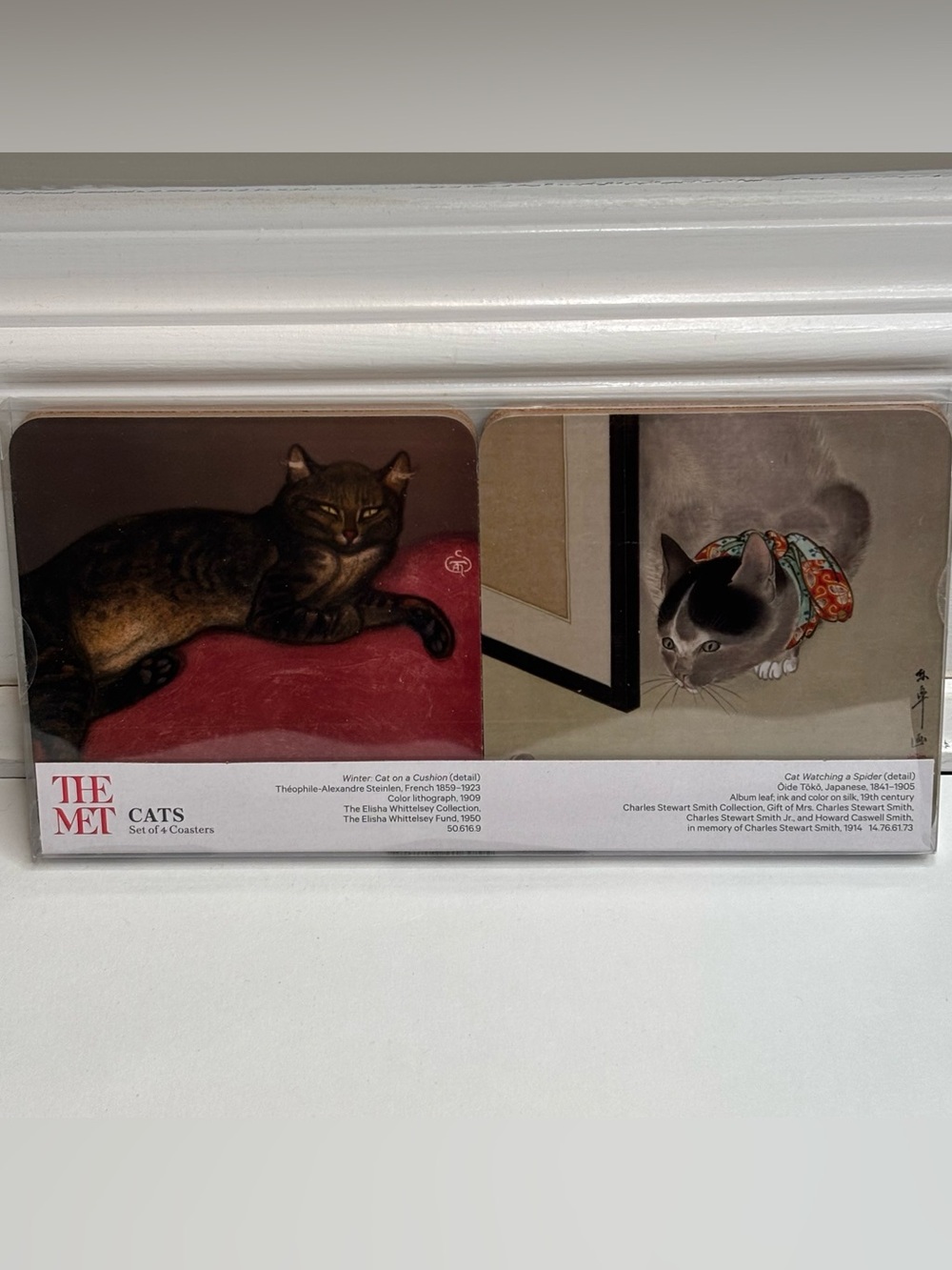 New in box The MET Cats Coaster Set of 4 – Metropolitan Museum of Art
